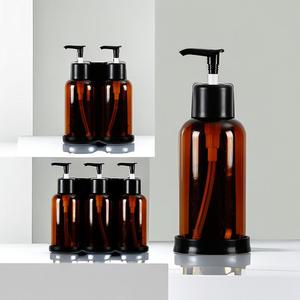 White Multifunctional Twin <strong>Soap</strong> Dispenser <strong>Refillable</strong> ABS Plastic Wall Mount <strong>Hand</strong> <strong>Soap</strong> for Bathroom Use Shampoo Gel Compatible - Product Image 6