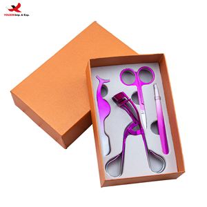 Juego de Herramientas para Pestañas de Acero Inoxidable con Logotipo Personalizado, Pinzas para Pestañas, Aplicador, Tijeras para Cejas, Rizador de Pestañas, Kit GZ RTS, Pedido Mixto al por Mayor - Product Image 1