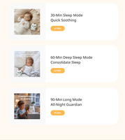 Mini haut-parleur portable sans fil Hibou Mignon avec batterie, sons apaisants, lecteur audio, machine à bruit blanc, pour décoration de chambre de bébé et de crèche, idéal pour cadeau