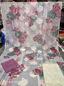 Hot bán faransawi váy cưới chất lượng cao nhiều màu in dệt tinh thể đá dirac somali vải lụa thoáng khí - Product Image 6