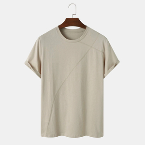 เสื้อยืดคอกลมผ้าฝ้าย 100% ผลิตจากโรงงาน ออกแบบโลโก้ตามสั่ง เสื้อยืดผู้ชายขายดี ดีไซน์โดดเด่นสำหรับผู้ชาย - Product Image 1