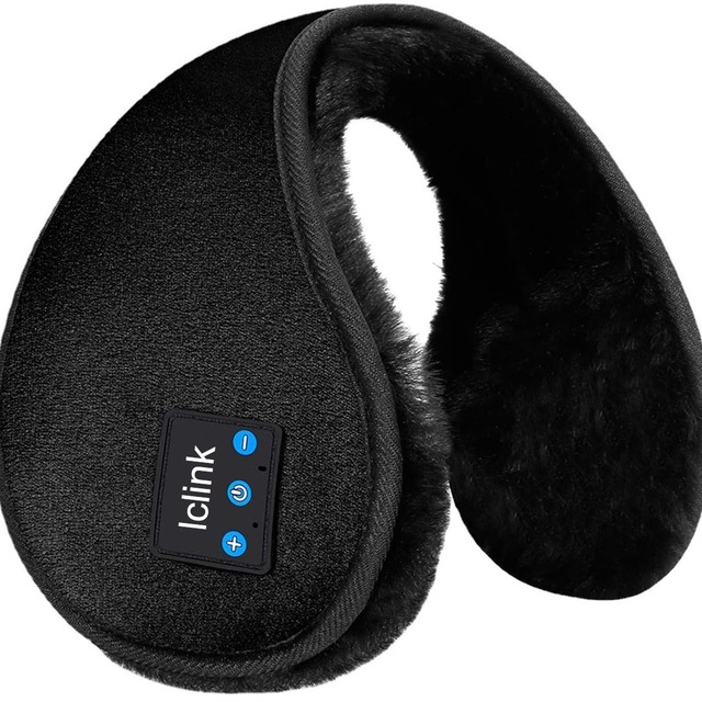 For 5.4 Wireless Smart Active Noise Cancelling Over-Ear Sports Earmuffs with Velvet Earphones-Winter Warm