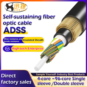 Cable de <span class=keywords><strong>Fibra</strong></span> Óptica <span class=keywords><strong>ADSS</strong></span> de <span class=keywords><strong>12</strong></span> Núcleos, 2 km, <span class=keywords><strong>Fibra</strong></span> Óptica G652d - Product Image 2