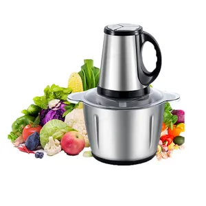 10 Litre Food Processor And Chopper Rotary Stainless Steel Electric Meat Grinders Multifunction Vegetable Glass Mini 1500W