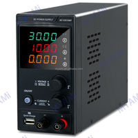 MYAMi 300W 0-30V 0-10A Alimentation de Laboratoire CC Variable de Bureau 30V 10A, Alimentation à Découpage Régulée Ajustable pour Réparation de Téléphones