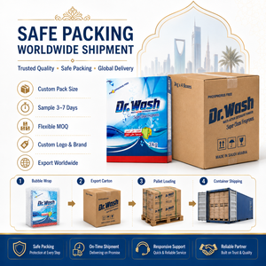 Caja de cartón personalizada gratis, detergente biológico para lavar, detergente para ropa, polvo de jabón de la marca China de Dong, 3kg - Product Image 6