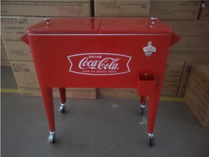 Patio hộp mát với Bánh xe lăn mát đồ uống giỏ hàng đá bia mát - Product Image 4