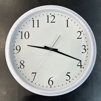Jam dinding Analog Quartz untuk orang tua, 13 inci Modern dekorasi rumah