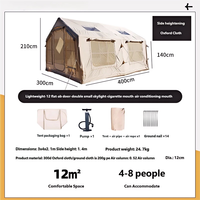 Tente de maison gonflable en PVC personnalisable avec tissu Oxford imperméable pour le glamping de luxe et les activités de fête en plein air