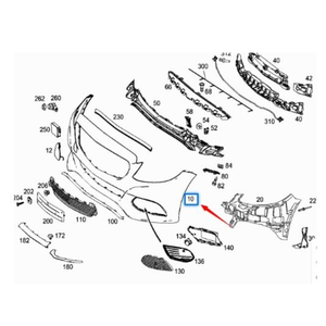 Phía trước bội thu cơ thể nhựa Kit cho Mercedes C Class <span class=keywords><strong>AMG</strong></span> W205 2013-2018 - Product Image 4
