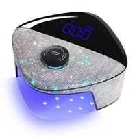 Lampe à ongles professionnelle sans fil à double lumière, paillettes et strass, 365nm+405nm, séchoir à vernis à ongles puissant pour la beauté des ongles