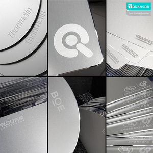 Alfombrilla de ratón de metal y aluminio con logotipo, alfombrilla de ratón fina, suave y dura, resistente al agua de doble cara, Control rápido y preciso para la Oficina y el hogar - Product Image 6