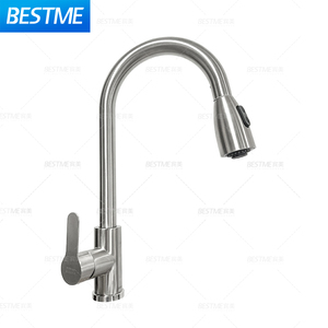 Grifo de cocina de Superficie cepillada, grifo de agua de acero inoxidable 304, grifos de cocina modernos, rociador extraíble, mezclador de cocina, grifos de fregadero