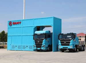รถบรรทุกแทรกเตอร์ดีเซล Sany 8x4 รับน้ำหนักได้มากกว่า 50 ตัน เกียร์อัตโนมัติ 450 แรงม้า ยูโร 5 พวงมาลัยซ้าย ใหม่ สำหรับงานขนส่งในเหมือง - Product Image 2