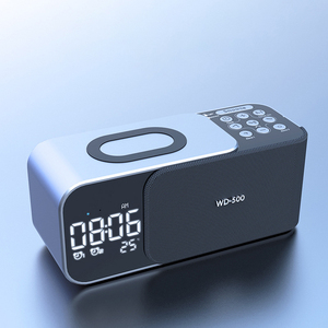 Haut-parleur BL, <span class=keywords><strong>radio</strong></span> FM, carte TF, AUX, charge rapide, <span class=keywords><strong>réveil</strong></span>, <span class=keywords><strong>chargeur</strong></span> multifonctionnel magnétique 3 en 1 - Product Image 5