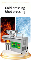 Mini presse à huile domestique automatique à froid et à chaud pour arachides en acier inoxydable, facile à utiliser