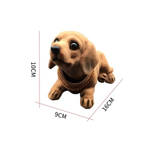Haute Simulation secouant la tête Bobble tête teckel jouet hochant la tête <span class=keywords><strong>chien</strong></span> tableau de bord décor pour <span class=keywords><strong>voiture</strong></span> et bureau cadeaux uniques - Product Image 6