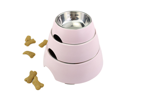 New Design Melamine <strong>Stand</strong> Stainless Steel Pet <strong>Bowls</strong> for Small Medium Large <strong>Dogs</strong> and Cats - Product Image 3