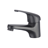 Watermark-grifo monomando para lavabo de baño, mezclador de agua caliente y fría, con una sola palanca, con montaje en cubierta de un agujero