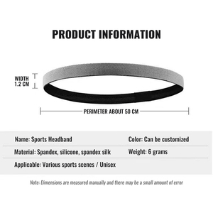 Bandeau de sport pour <span class=keywords><strong>femme</strong></span>, style été, fin, respirant, antidérapant, brodé avec logo personnalisé, absorbant, léger, 100% coton - Product Image 5