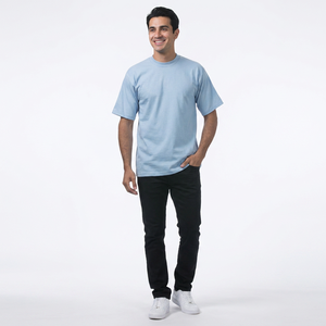 Camisetas Vintage Personalizadas para Hombre, 220g, Ropa de Hombre de Talla Grande, Estilo Urbano, Algodón Transpirable, Color Sólido - Product Image 1