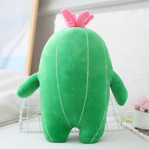 Kawaii Animal de peluche de juguete de almohada al por mayor de peluche de dibujos animados Plushie <span class=keywords><strong>Cactus</strong></span> Plants Plush Hugging Pillow - Product Image 5
