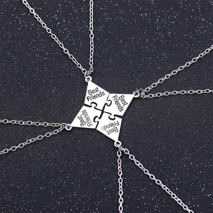 <strong>4</strong>/5/6/7/8 Pcs <strong>Best</strong> <strong>Friends</strong> Splicing Pendant <strong>Necklace</strong> <strong>for</strong> Men Women Friendship <strong>Necklace</strong> Alloy Pendant Friendship Jewelry - Product Image 4
