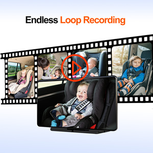 Dash Cam 7 ''Xe Gắn Bé Thời Gian Thực Wifi Màn Hình 2K HD G-Cảm Biến Máy Ảnh Xe Video Ghi Âm Xe Phía Sau Ghế Con Màn Hình Zd23 - Product Image 3