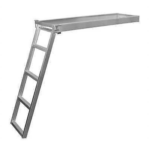 Escalera de acceso de aluminio para valla, rectangular, con marco galvanizado, herrajes de seguridad para vallas - Product Image 2
