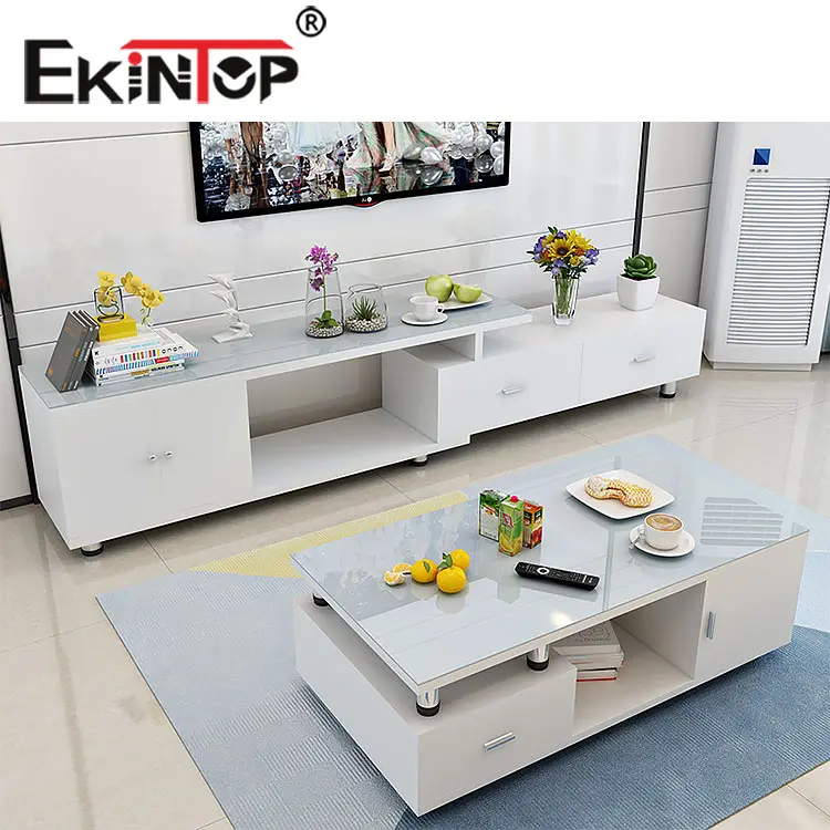 Ekintop नई डिजाइन गर्म बिक्री गुलाब सोने कॉफी मेज कमरे में रहने वाले कॉफी टेबल सेट