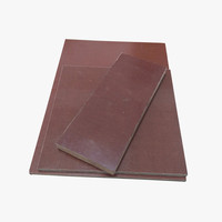 Tissu de coton phénolique noir/brun foncé laminé 3025