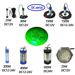 75Watts 1200W 800W <span class=keywords><strong>Poisson</strong></span> Vert Clair Flotteur Noir Pêcheur Profond Lumineux Sous L'eau Led Flood Lamp Pour La Pêche En Mer - Product Image 3