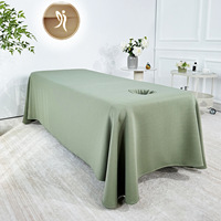 Housse de lit épaisse gaufrée, taie d'oreiller et drap-housse monobloc anti-salissures pour lit de massage et spa de beauté