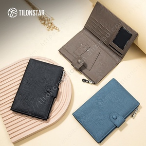 TILONSTAR TPW108P Logotipo personalizado Slim Pebbled Passport Cover Cuero real Personalizado Travel Passport Holder Cartera para mujer - Product Image 3