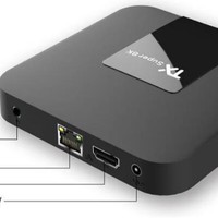 Boîtier TV intelligent TX Super 8K Android 10 avec processeur Quad Core, 2 Go de RAM et 16 Go de stockage