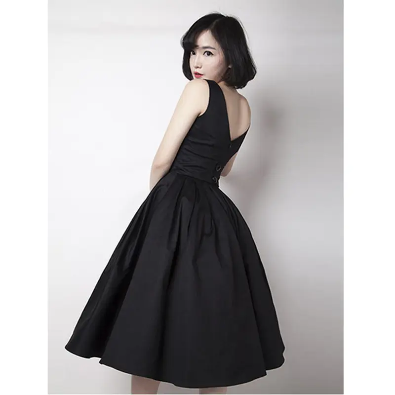 Kleine schwarze Party kleider für Frauen 2021 vrouw jurk VD1682 Sexy elegante Vintage Swing Sommerkleid Robe femme