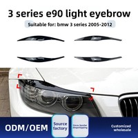 Kit carrosserie pour BMW Série 3 E90 E91 320i 330i 2005-12, autocollant de modification pour les sourcils des phares avant