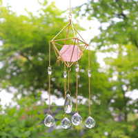 Atrapasoles de Cristal Natural Tallado a Mano, Ecológicos, de Alta Calidad, con Acabado Pulido, en Forma de Bola, Decoración Colgante con Protección UV, Venta al Por Mayor