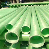 Tuyau en PRV époxy DN100-DN1200, à paroi intérieure lisse, utilisé pour les travaux de drainage d'eau potable et d'eaux usées municipales, avec bride assortie
