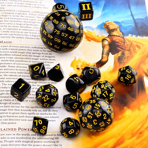 Juego de dados poliédricos personalizados de 15 Uds., juego de rol hecho a mano de acrílico para juegos de dados de mesa MTG para promociones de juegos de rol DND - Product Image 2