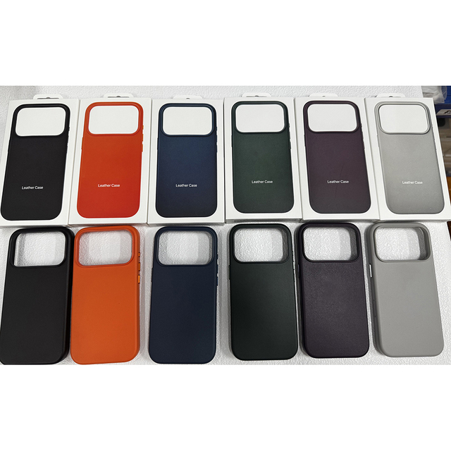 Luxury Wireless Charging Leather Phone Case High Quality PU Leather Mobile Phone Cases for IPhones 15 16 17 Pro Max 17 Air