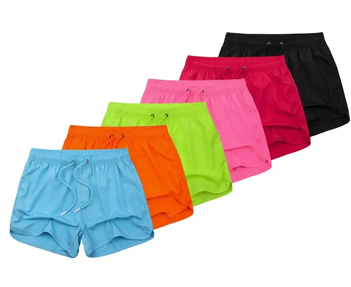 Pantalones cortos de playa transpirables de verano personalizados para mujer, pantalones cortos deportivos informales ajustados para exteriores