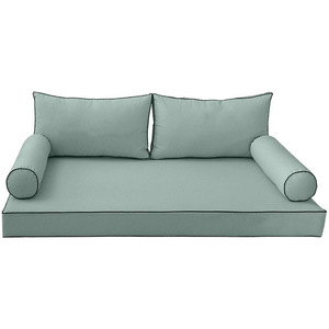 Export OEM High Colorfastness Outdoor Beach Bed <b>Waterproof</b> Sun-Resistant Memory <b>Foam</b> Solid Color Cushion Seat Cushion - Product Image 5
