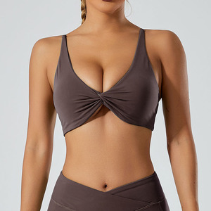 Europe et les États-Unis coiffure <span class=keywords><strong>nue</strong></span> dos sexy vêtements de yoga sport course fitness yoga haut - Product Image 2