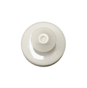 Tapa elástica de plástico OEM <span class=keywords><strong>28</strong></span>/400 personalizada de fábrica, tapa de cierre Push-Pull de 28mm con lado acanalado para botellas de líquido - Product Image 3