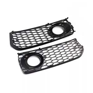 Audi A5 S5 2008-2012 Grille inférieure de pare-chocs avant avec enjoliveur de phare antibrouillard en ABS noir - Product Image 1