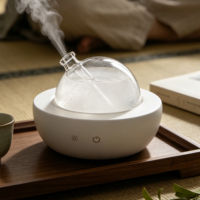 Diffuseur d'arômes ultrasonique Bluetooth pour la maison et le bureau, capacité de 180 ml, humidificateur