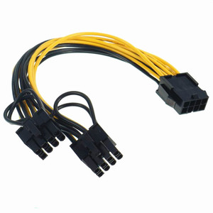 Adaptateur d'alimentation pour carte graphique, câble séparateur 8 broches vers double 8 broches pour alimentation de carte mère de jeu PC - Product Image 1