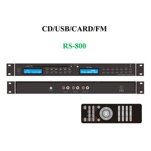 Lecteur CD professionnel à double écran avec tuner <span class=keywords><strong>radio</strong></span> <span class=keywords><strong>FM</strong></span>, lecture USB/SD et télécommande, pour système de musique d'ambiance commercial - Product Image 1