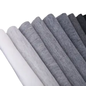 Jersey grey Melange dệt kim tái chế Vải Polyester